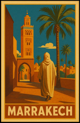 Marrakech Travel Poster
