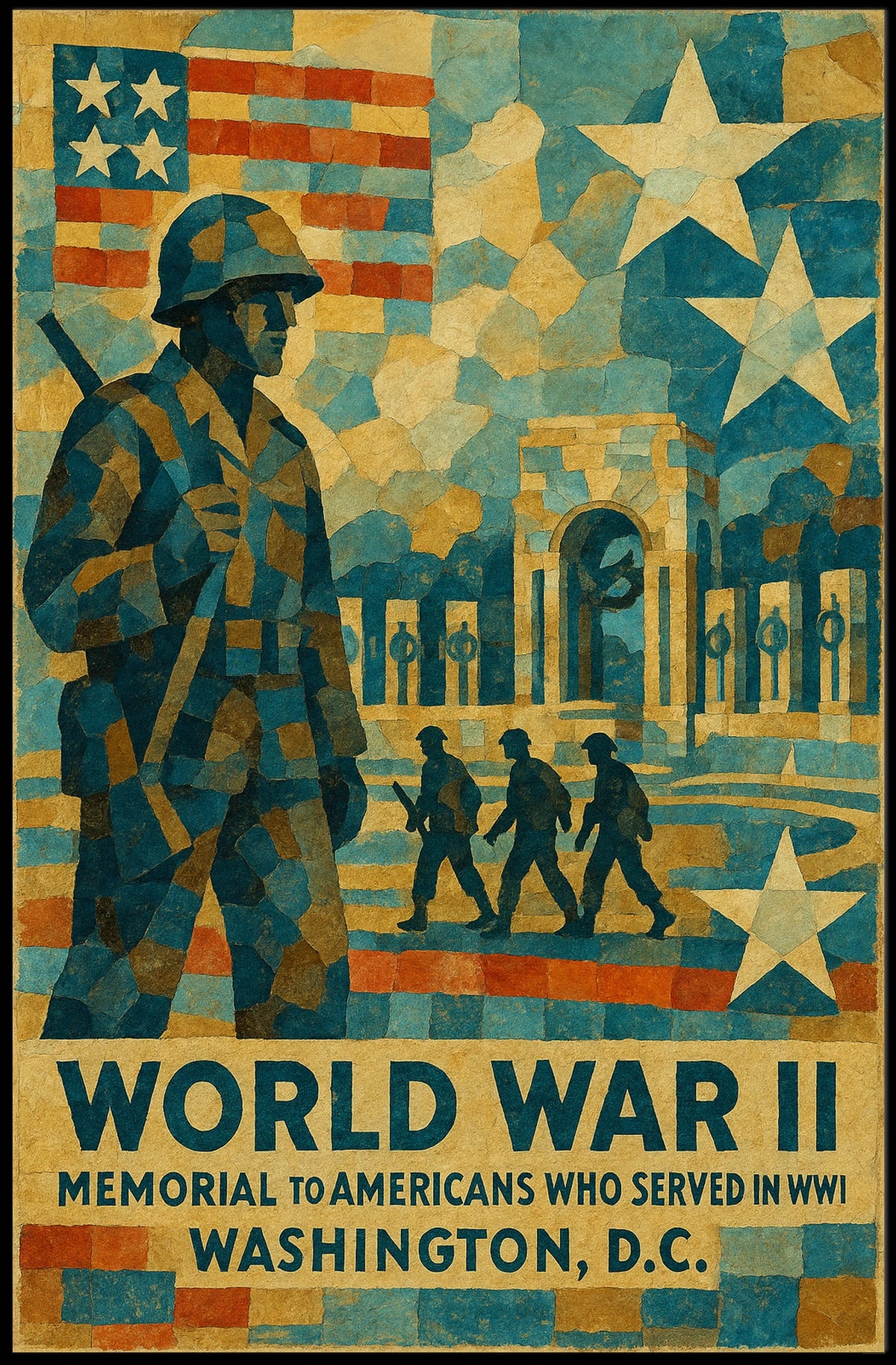 World War Ii Memorial Poster