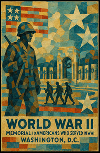 World War Ii Memorial Poster