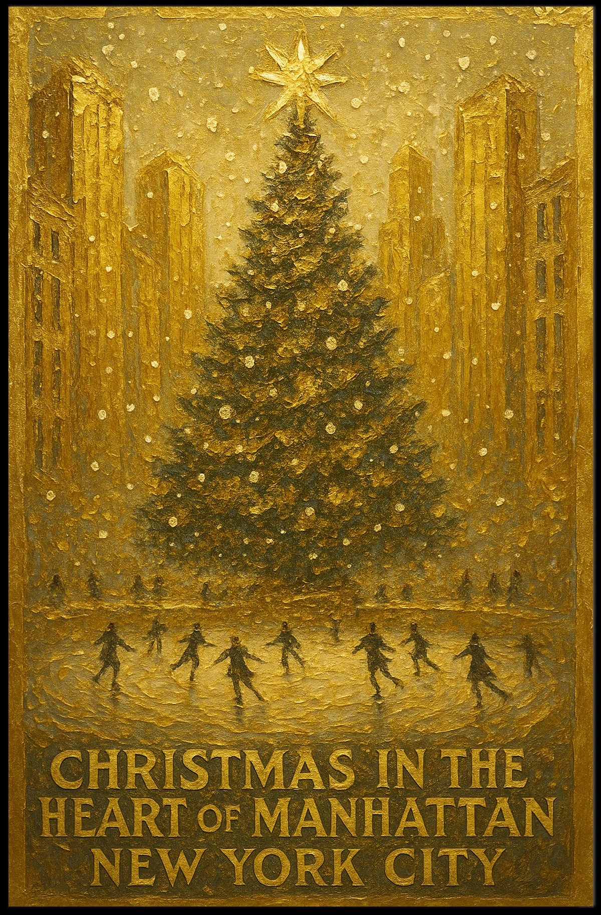 Christmas In Manhattan Poster