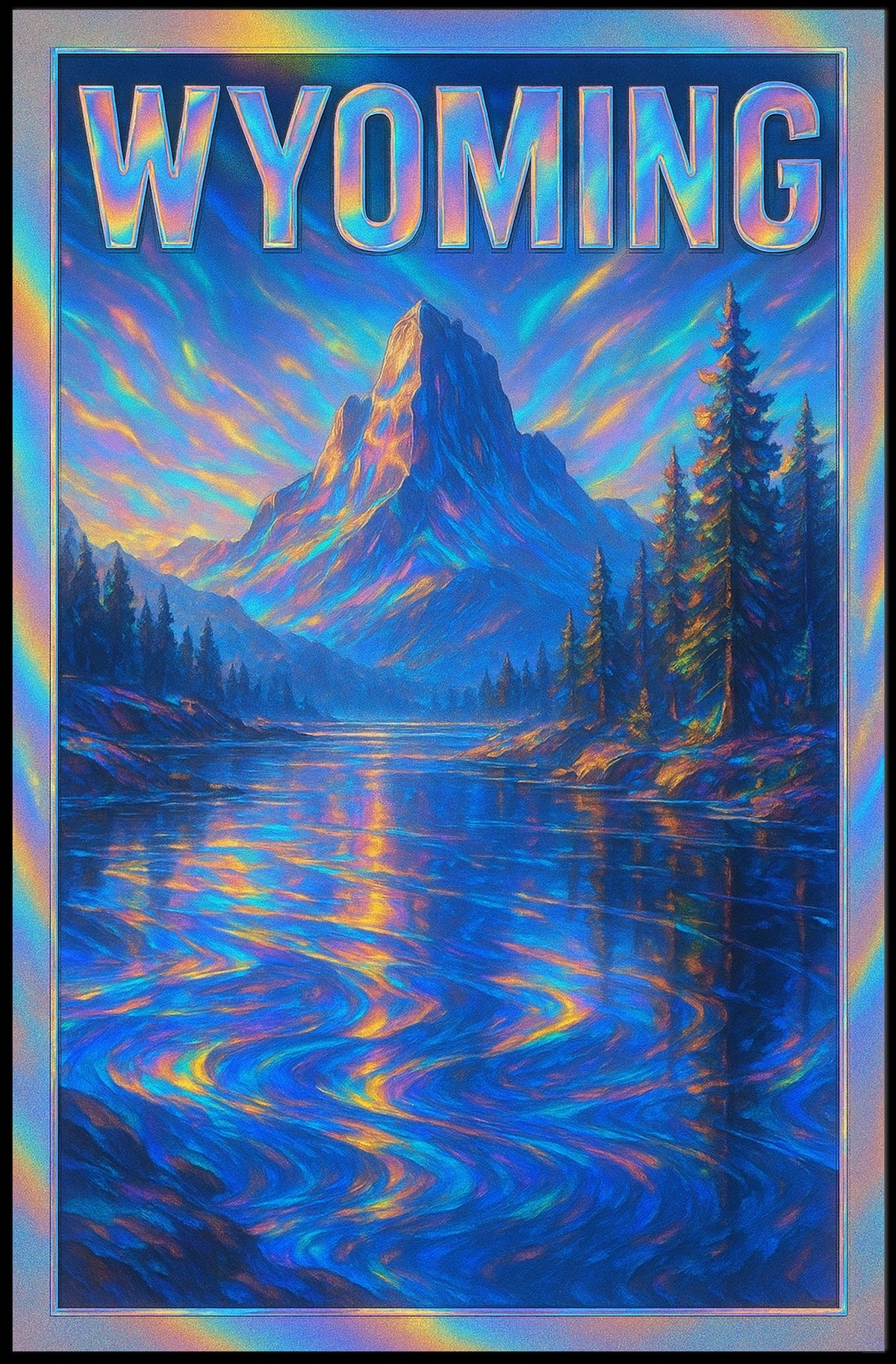 Wyoming Mountain Majesty Poster