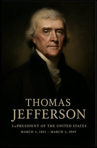 Thomas Jefferson Third President Poster Wall Art Decor