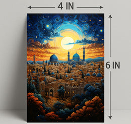 Enchanted Cityscape At Dusk Poster