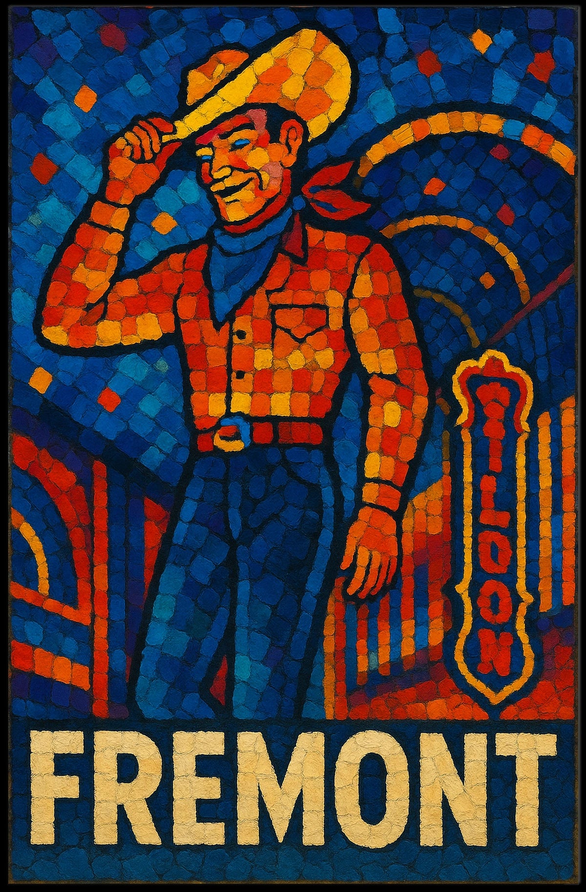 Fremont Cowboy Poster