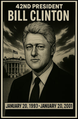 Bill Clinton 42Nd President Poster
