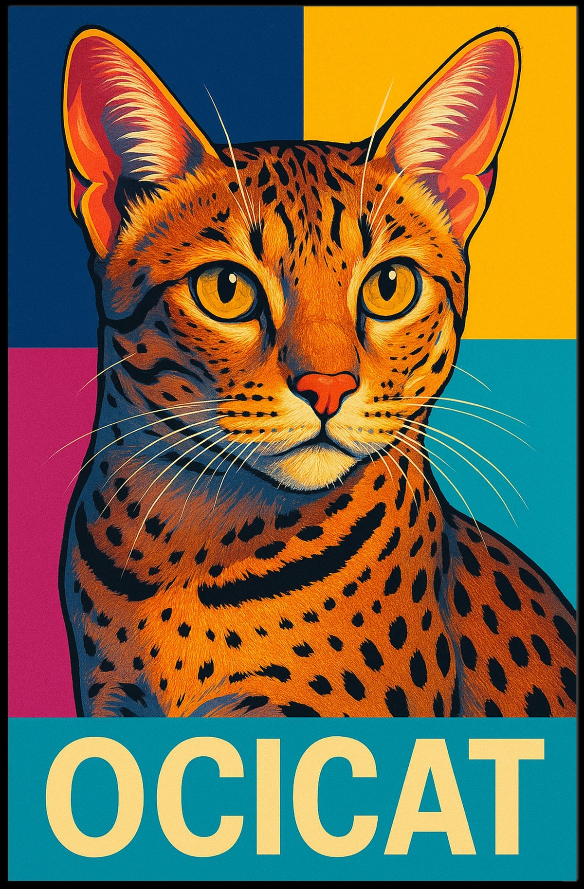 Ocicat Portrait Poster