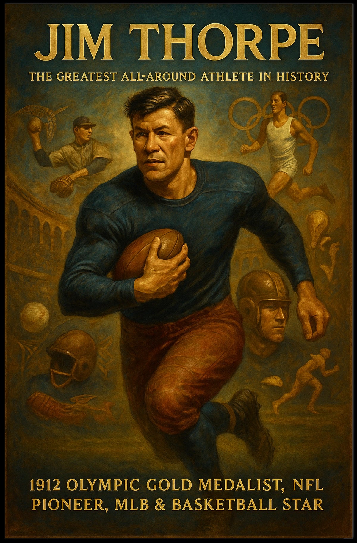 Celebrating Jim Thorpe A Legendary Athlete Jim Thorpe Poster