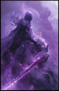 Medieval Knight on Mystical Horse Fantasy or Mythology Poster PosterGoat