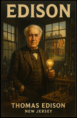 Thomas Edison The Inventor From New Poster