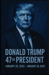 Donald Trump Visionary in Monochrome Poster