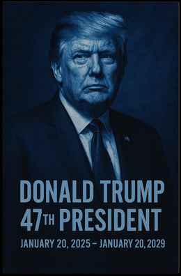 Donald Trump Visionary in Monochrome Poster