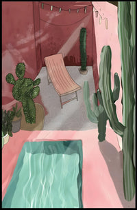 Desert Oasis Retreat Poster