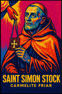 Saint Simon Stock Carmelite Friar Poster