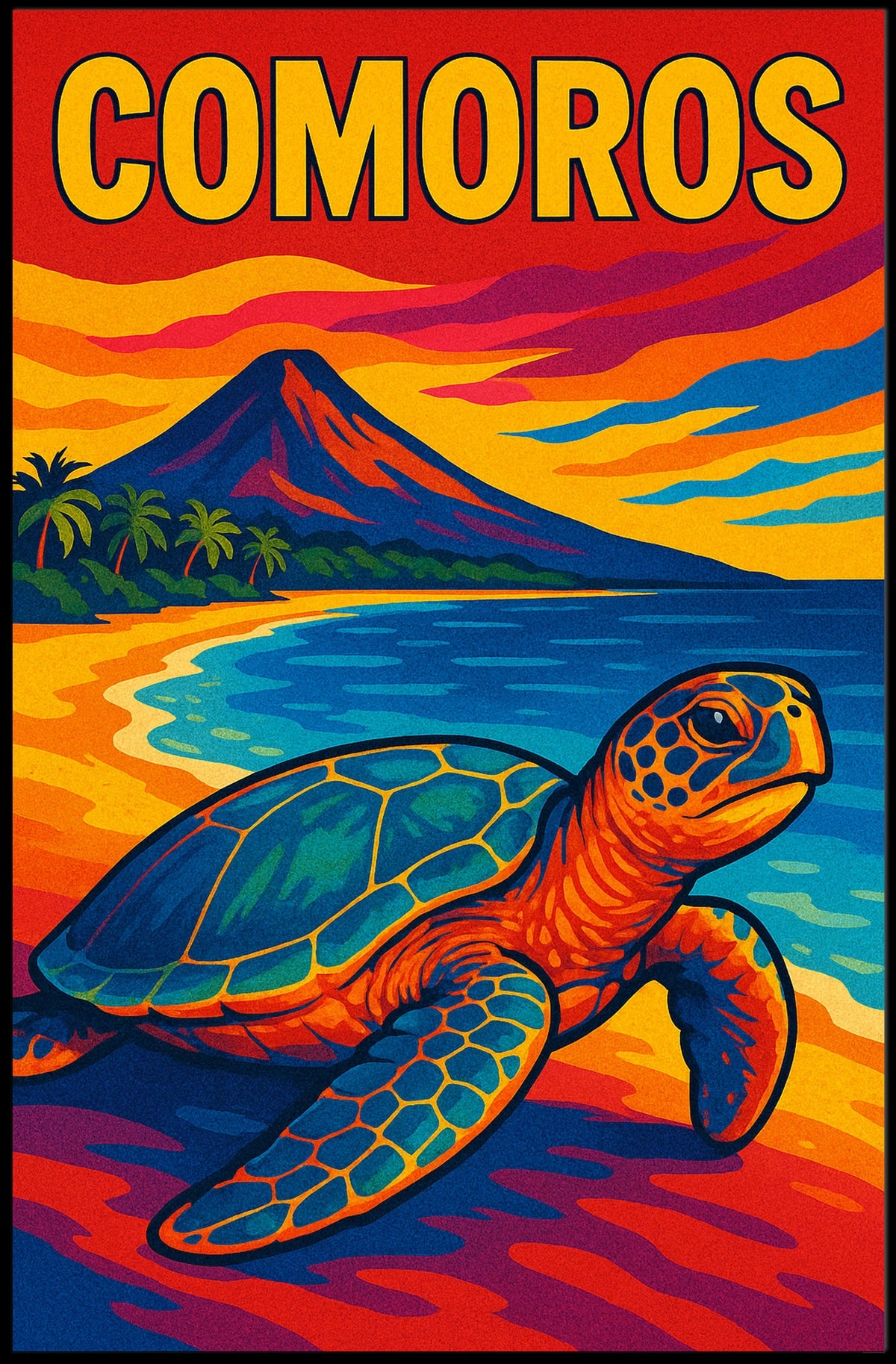 Comoros Coastal Beauty Poster