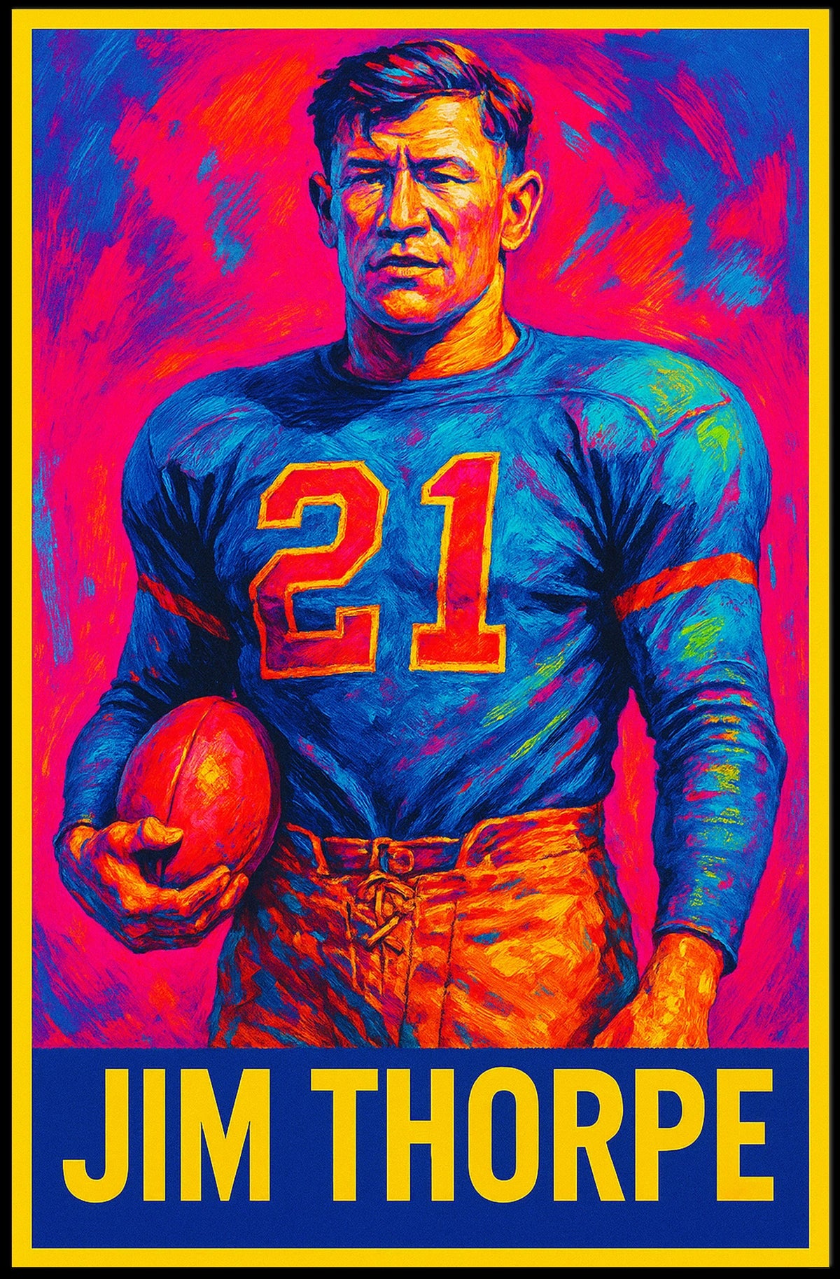 Jim Thorpe Legendary Athlete Poster