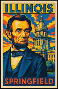 Abraham Lincoln In Springfield Poster