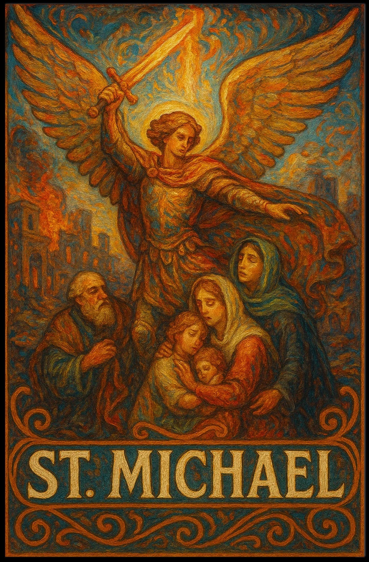 St. Michael Protector And Warrior Poster