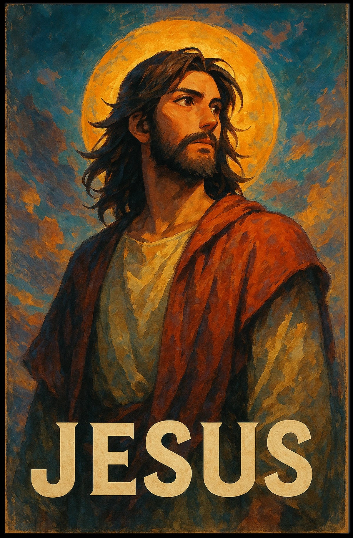 Jesus A Reverent Portrait Poster