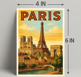 Paris Vintage Travel Poster PosterGoat
