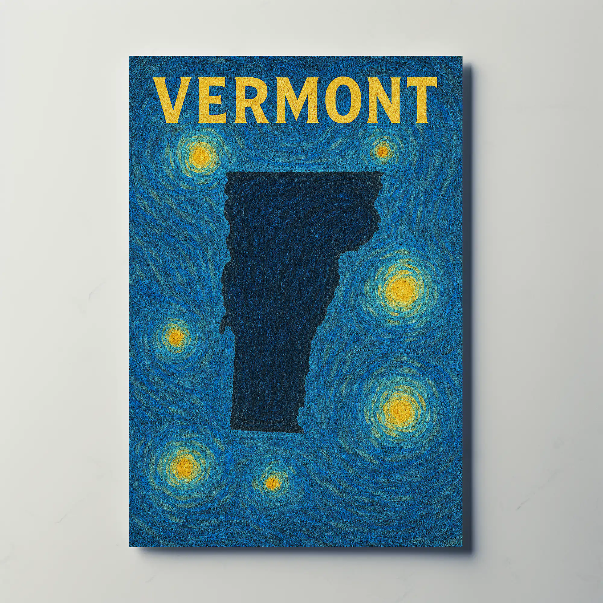 Vermont Starry Night Poster