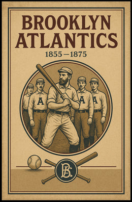 Brooklyn Atlantics Baseball Team Poster