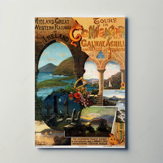 Vintage Poster - Ireland Connemara Tours