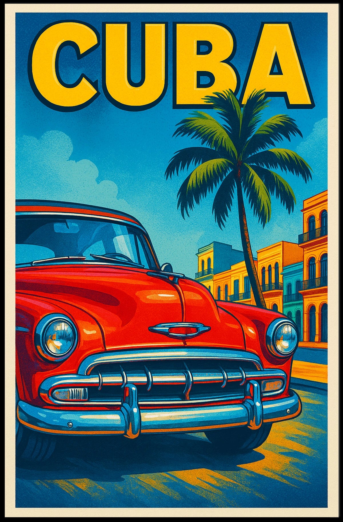 Vintage Cuba Travel Vintage Poster
