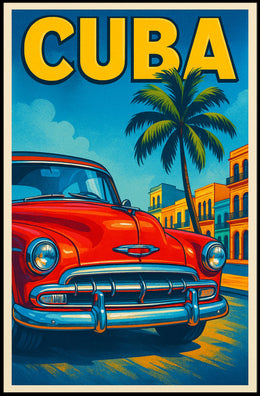 Vintage Cuba Travel Vintage Poster