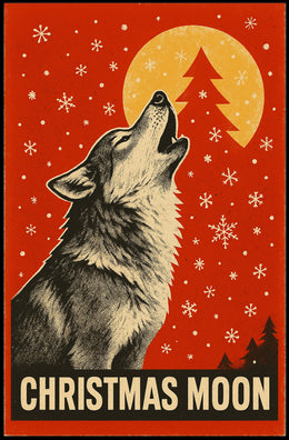 Christmas Moon Poster