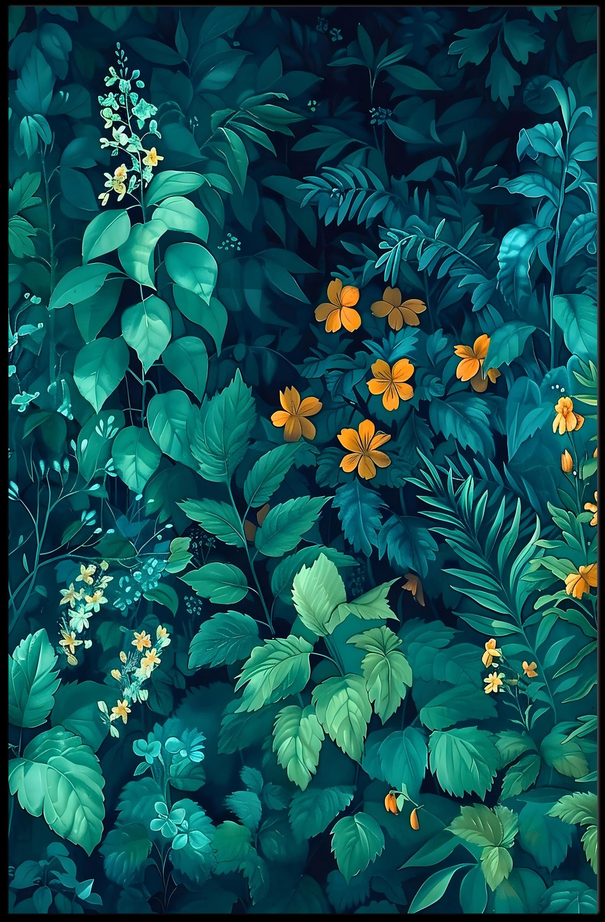 Verdant Serenity Wall Art Print for Home Decor