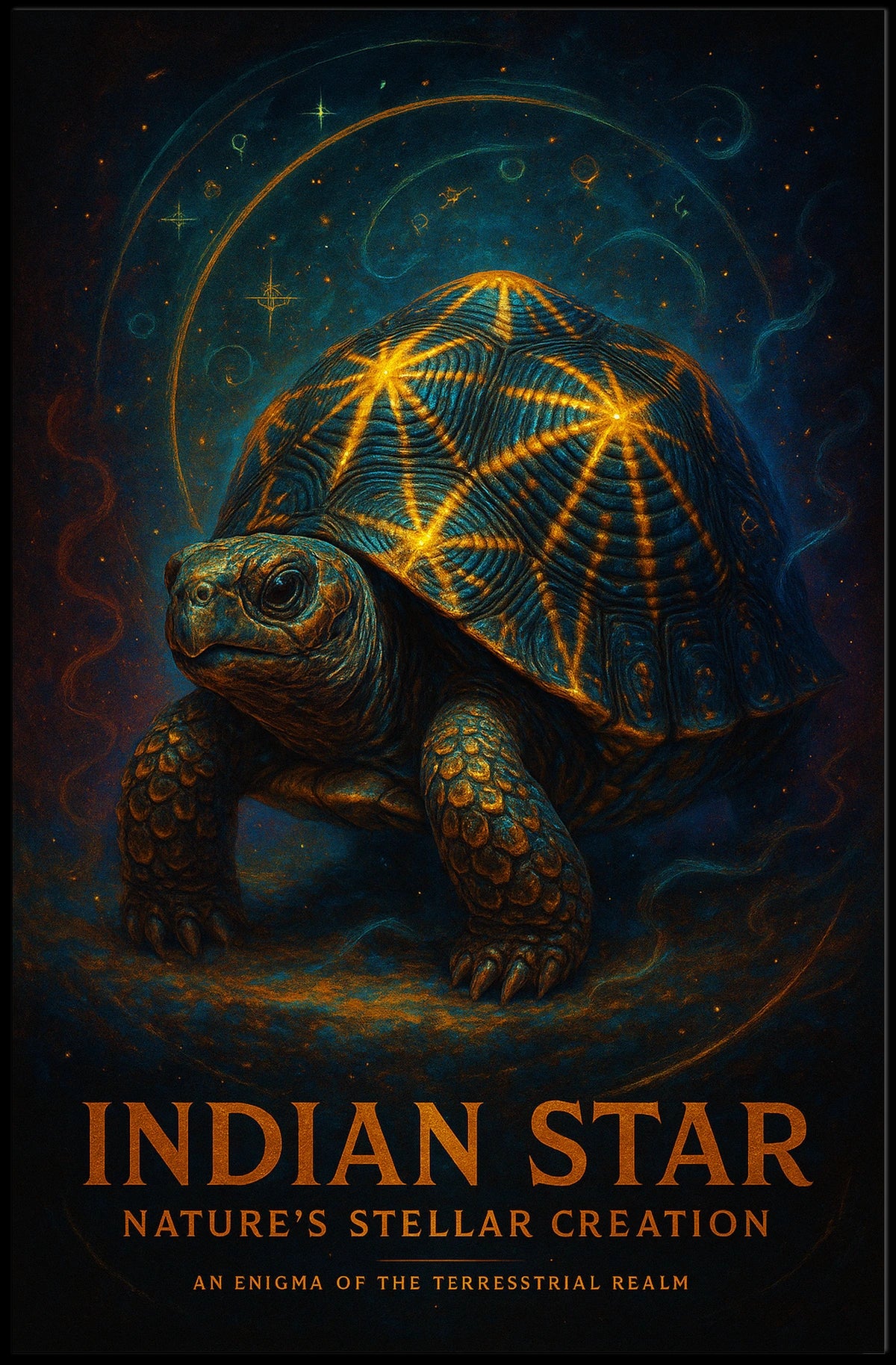 Indian Star Natures Stellar Creation Poster