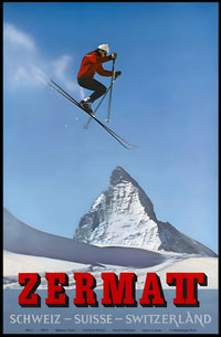 Zermatt Ski Adventure Poster