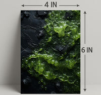 Abstract Green Texture Abstract Poster