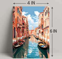 Venetian Canal Serenity Poster
