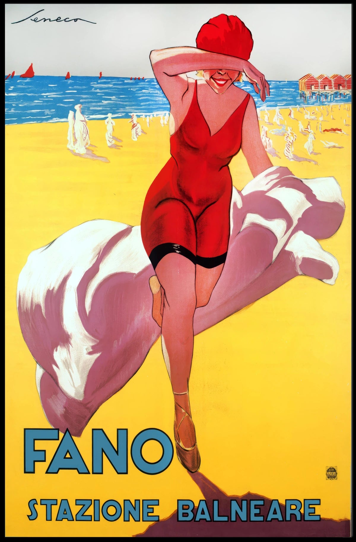 Fano Stazione Balneare Poster