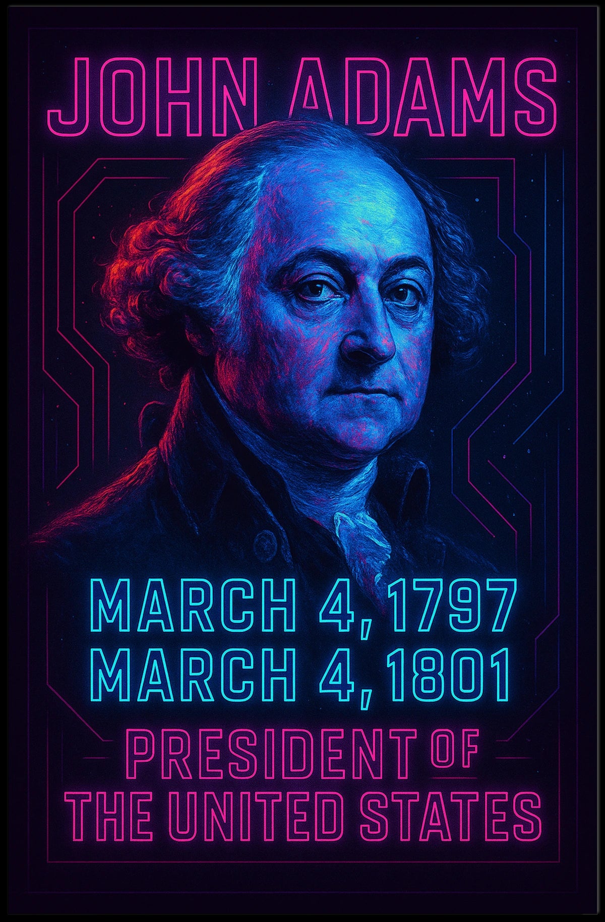 John Adams 2Nd President Poster