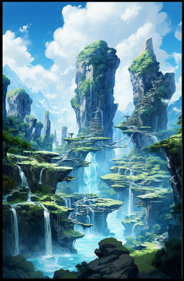 Enchanted Waterfalls Poster