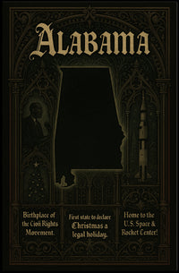 Alabama A Historical And Cultural Poster