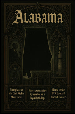 Alabama A Historical And Cultural Poster