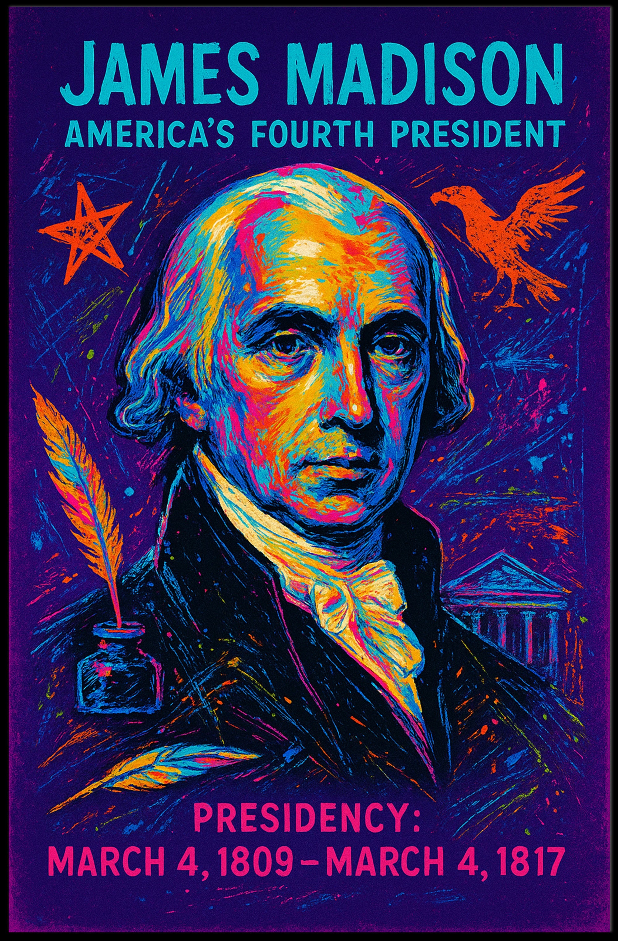 James Madison 4Th President Poster