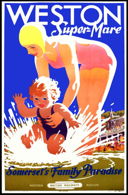 Weston-Super-Mare SomersetS Family Poster