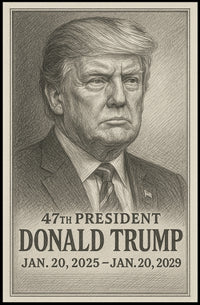 Donald Trump 47th President Poster