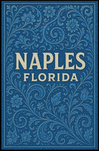 Naples Florida Scenic Poster Wall Art Beach Coastal Sunset