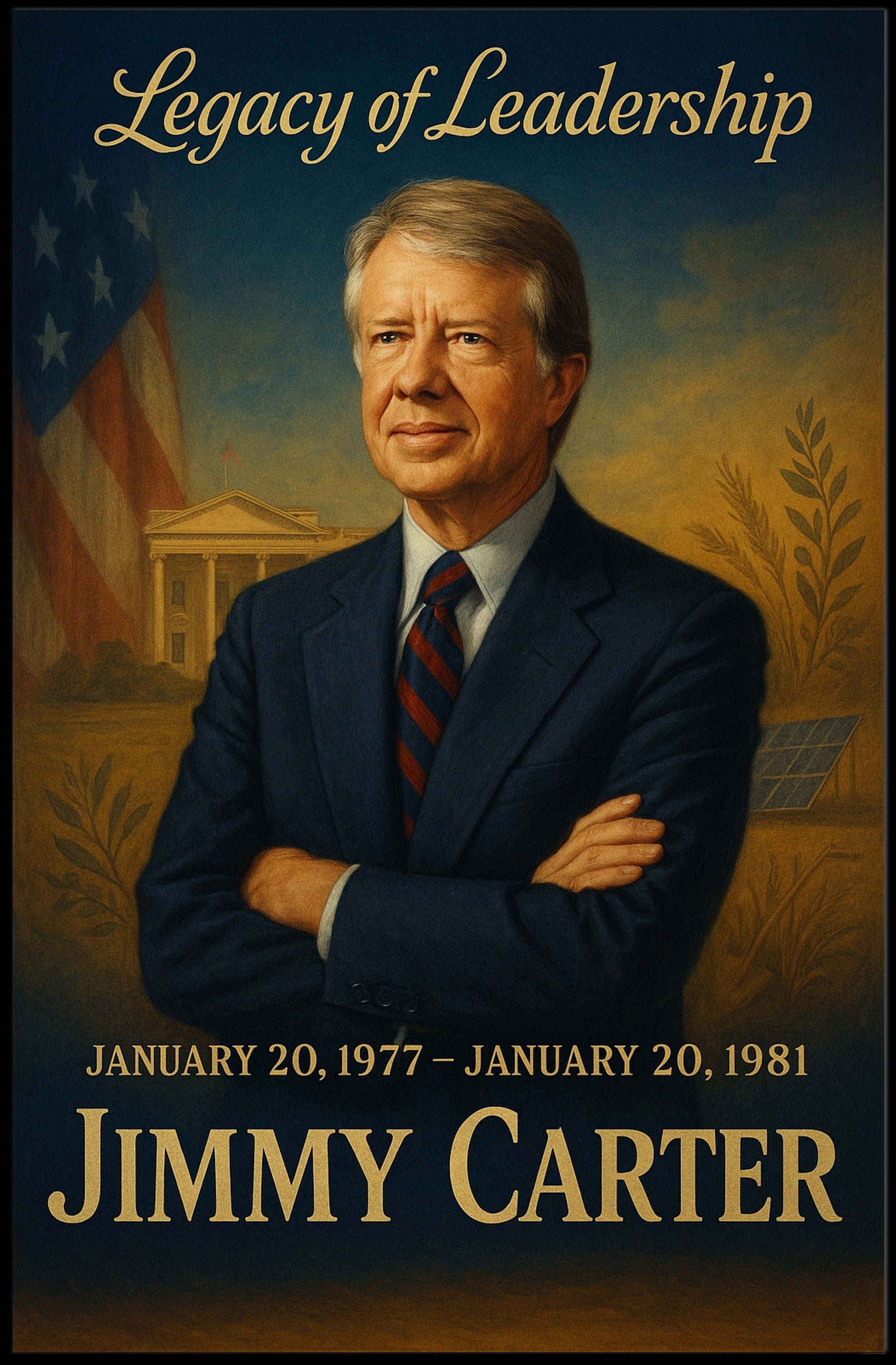 Jimmy Carter Presidential Era Wall Art Print PosterGoat