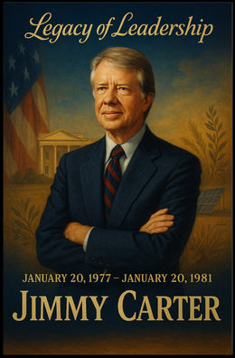 Jimmy Carter Presidential Era Wall Art Print PosterGoat