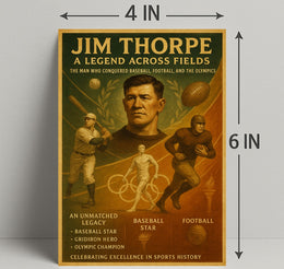 Jim Thorpe A Legend Across Fields Poster PosterGoat
