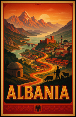 Scenic Albania Wall Art Print for Decor Lovers