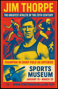 Jim Thorpe Legendary Athlete Tribute Jim Thorpe Poster