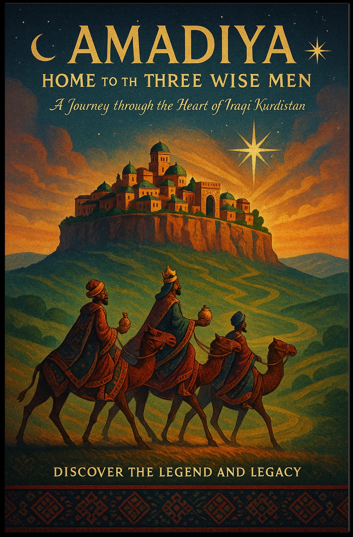 Amadiya Home to the Three Wise Men Poster