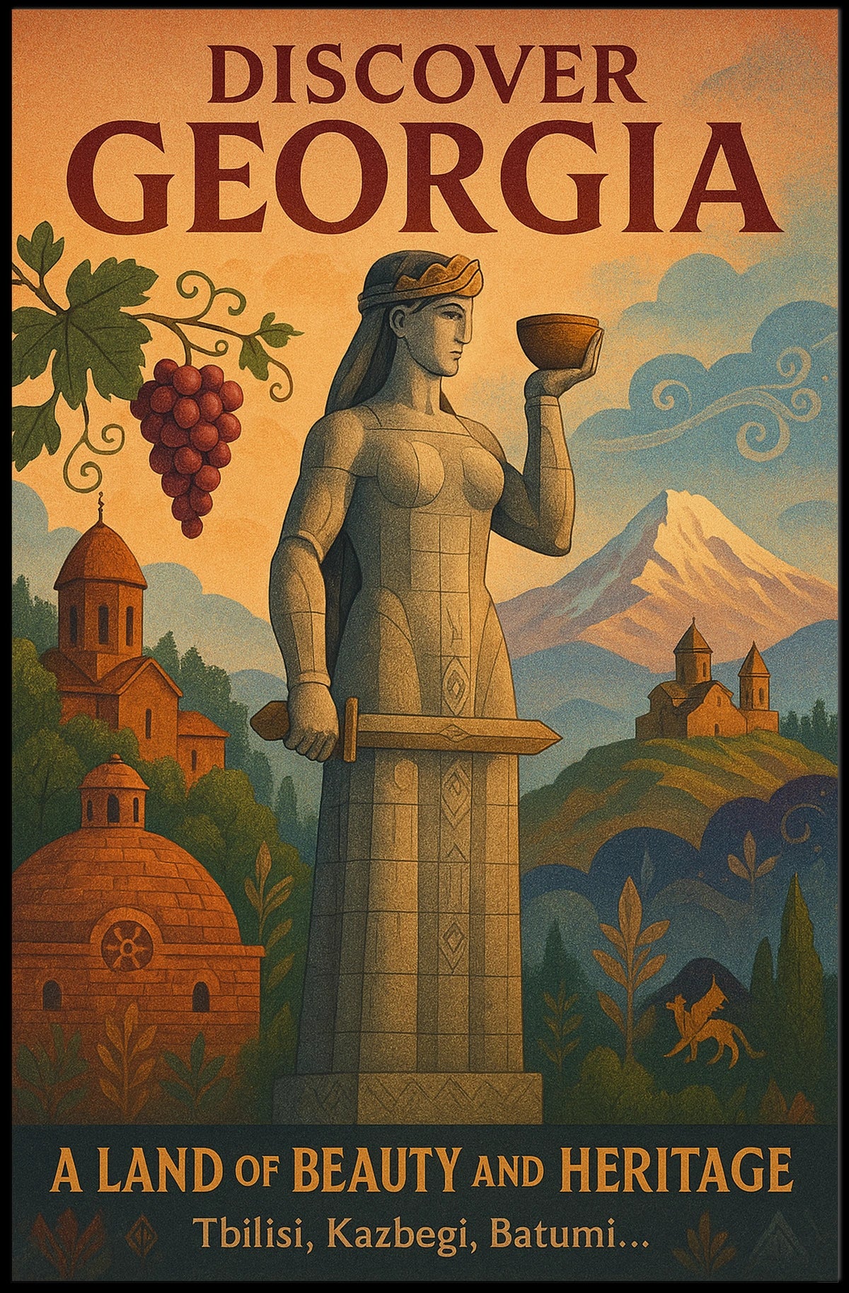 Discover Georgia A Land Of Beauty And Poster